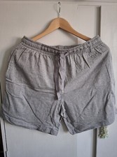 Asda George Mens Black & Grey Short Jersey Pyjama Bottoms Size M Pack Of Two