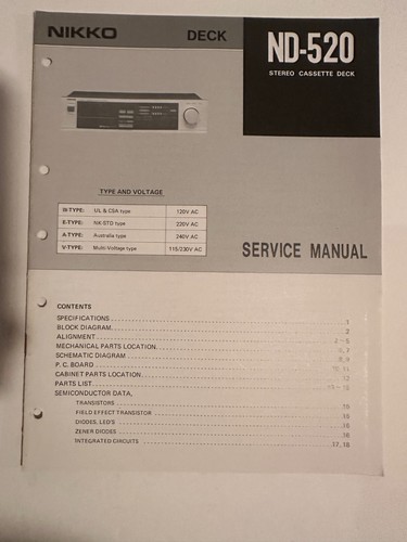 Nikko 520 stereo - nd-520, cassette