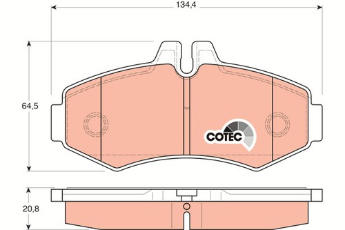 New brake pad - pad, disc