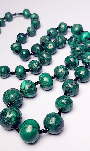 Vintage graduated malachite - vintage,