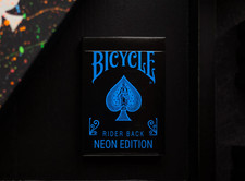 Bicycle cool blue neon - neon, rider