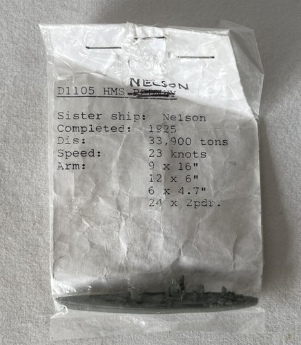 D1105 hms nelson vintage - d1105,