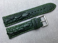 Green Leather Watch Strap