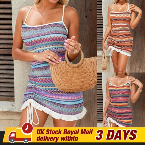 Womens boho striped bodycon - striped,