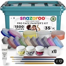Snazaroo Professional Face Painters Kit 35 Pieces Fancy Dress Make Up Face Paint