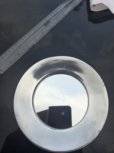 Small round silver mirror 6 - small,