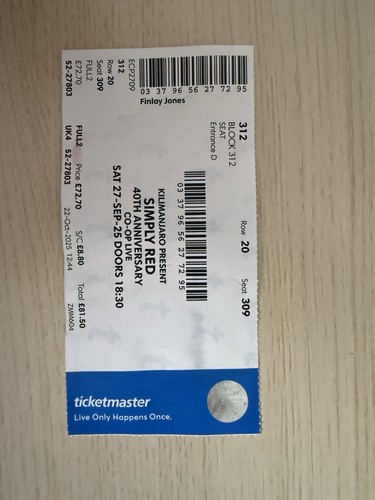Simply red souvenir - souvenir, ticket