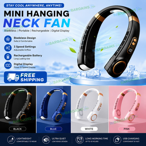 Mini hanging neck fan - neck, portable