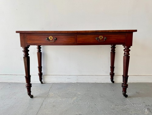 Victorian mahogany writing - mahogany,