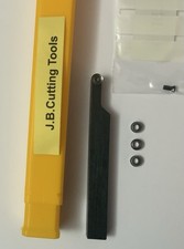 BUTTON TOOLHOLDER SRACR 8X8-H06 SUPPLIED WITH 4 off Sandvik Inserts.