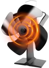 TOMERSUN 4-Blade Stove Fan VDSF684S - Auto Silent Efficient Circulation