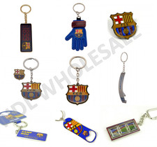 FC Barcelona Keyring Badge Bag Charm Door Key Bottle Opener Torch Leather Gift