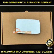 Fits MERCEDES 200 SERIES W124 ( 1982->1990 ) Wing Mirror Glass, Blue Tinted RHS 