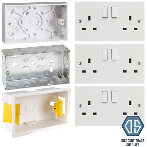 Gang 13a double socket - gang,