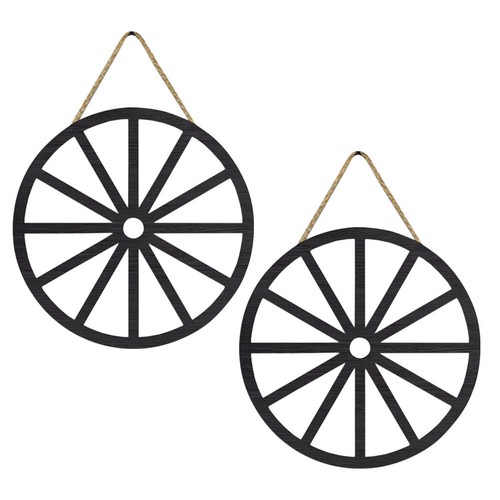 Wooden wagon wheel wall art - wooden,