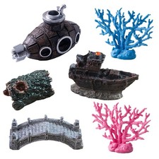 Resin fish tank landscape - fish,