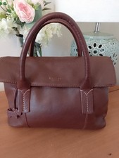 Radley Brown Hand  Satchel Bag In Very Good Condition With Scottie Dog Charm