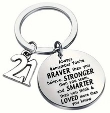 HAPPY 21ST BIRTHDAY KEYRING