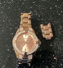 Seksy Rose Gold And Crystal
