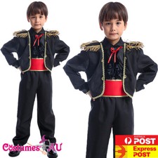 Child Spanish Flamenco Dancer Costume Boys Kids Matador Bullfighter Book Week