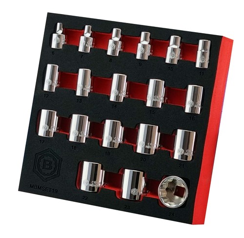 19pc drive 12 point - 19pc, 12-point