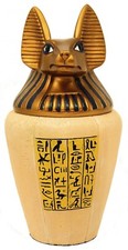 Anubis As A Jackal Canopic Jar