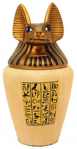 Anubis jackal canopic jar - a,