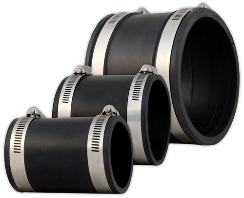 Rubber couplings 3 4 - couplings, 2"