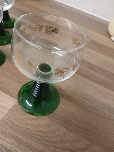 Vintage luminarc green stem - vintage,