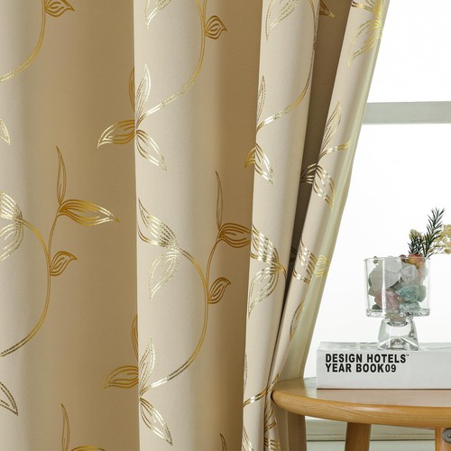 Cream curtains with metallic - curtains,