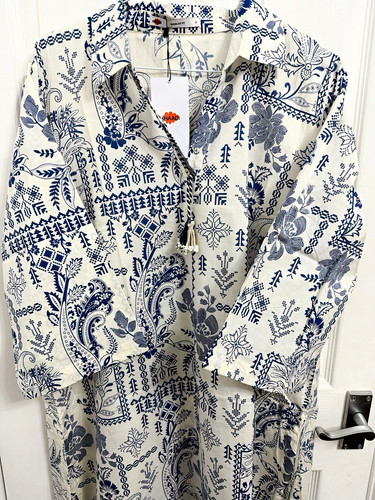 Women khaadi white - women’s, white/blue