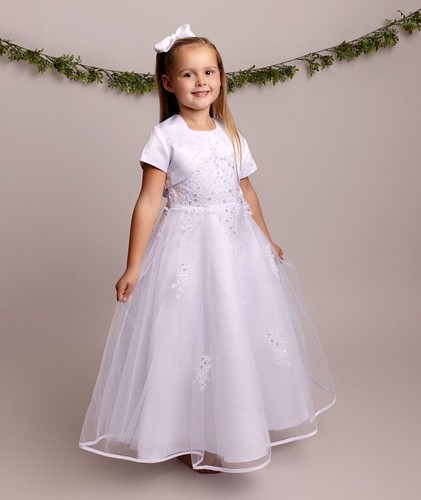 Elegant flower girl white lace - elegant,