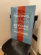 Steve Mcqueen Vintage Classic Garage Poster - RACING IS LIFE