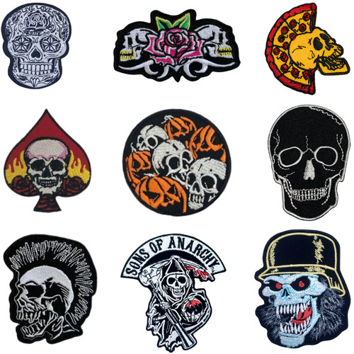 Skull iron patch - iron,