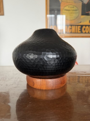 Murano glass vase hammered - murano,