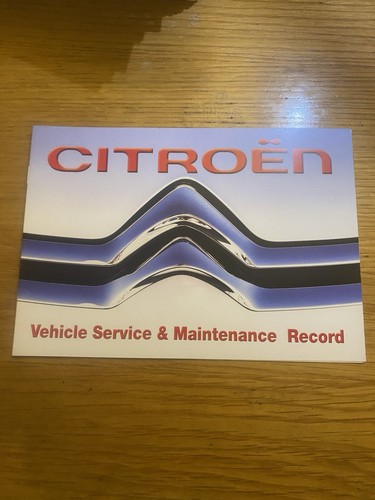 Citroen service book - service, stamped