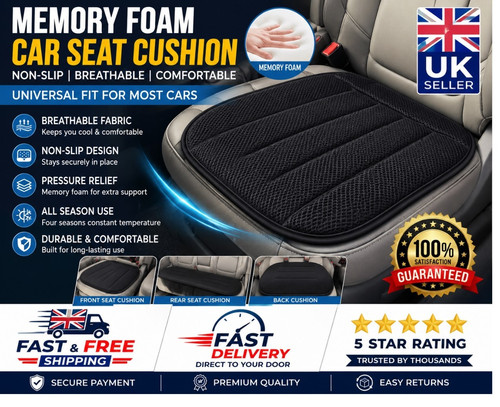 Memory foam car seat - foam, cushion