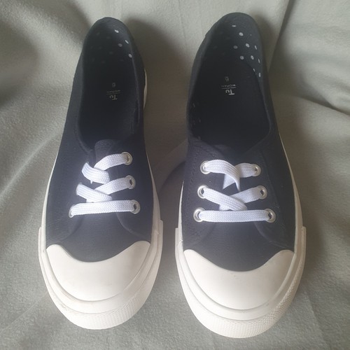 Black canvas trainers pumps - black,