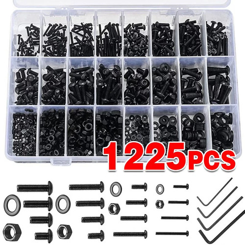 1225pcs stainless steel - steel, hex