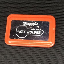 Vintage Magnetic Red Key Holder Box Storage Car Key Hideaway Place