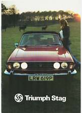 Triumph Stag 1976-1977 UK Market Sales Brochure
