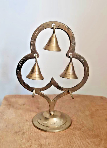 Vintage brass gong bells - vintage,