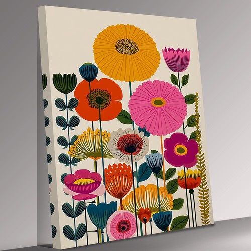 Bright botanical flowers - botanical,