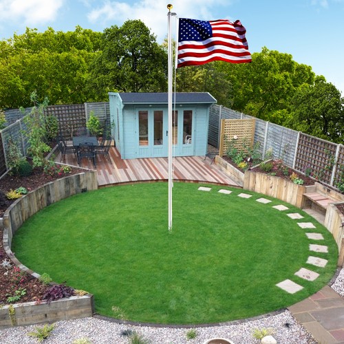 Sectional flag pole kit - ft,