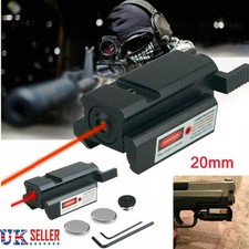 Tactical Green Red Laser Dot Sight Scope Pistol Rifle Hunting 20mm Rail Mount UK