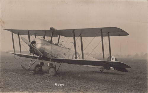 Ww1 avro 504 rfc raf - avro, biplane