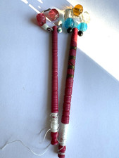 2 DELIGHTFUL ANTIQUE PINK BONE