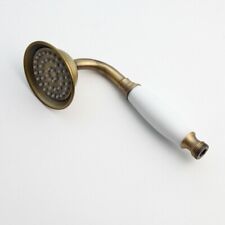 Antique Brass Ceramic Handle Shower Head Telephone Bathroom Hand Shower Head