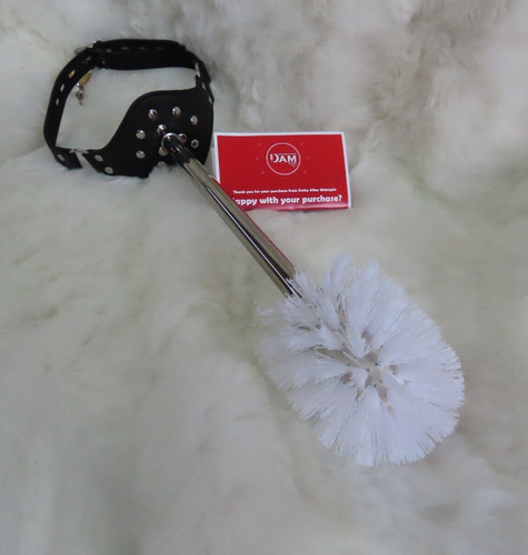 Toilet brush ball gag locking - toilet,