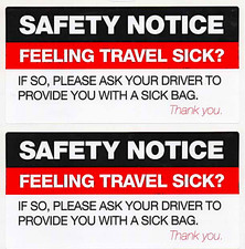 Sick Bag Safety Notice Ask